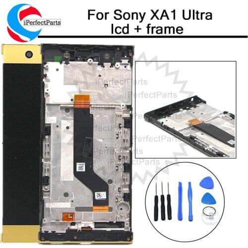 For Sony Xperia XA1 Ultra LCD Display Touch Screen Digitizer Assembly With Frame Replacement 6.0" 1080P For SONY XA1 Ultra LCD