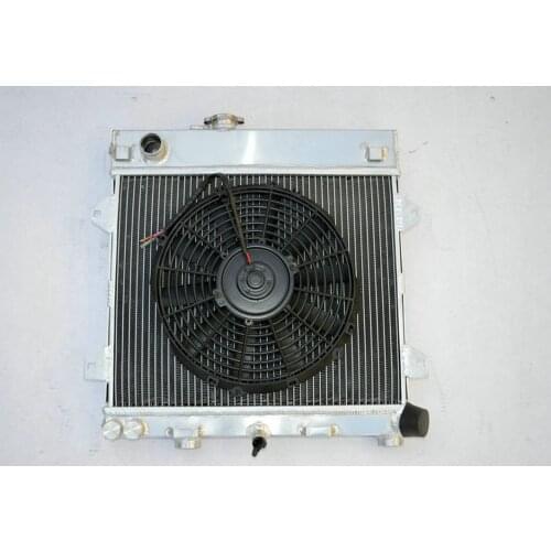 HOT SELLING New Aluminum Radiator & Fan For BMW E30 M10 316i 318i MT 1982-1991 1983 1984 1985 1986 1980 1990 1991