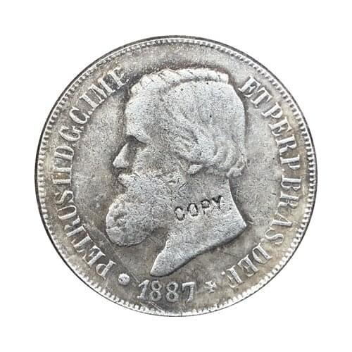 1887 Brazil 500 Reis coins COPY