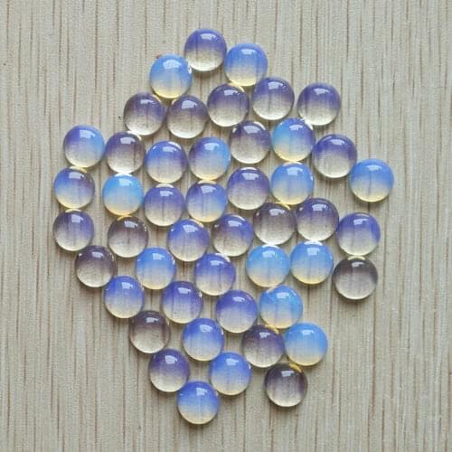2016 fashion hight quality opal stone round cab cabochon beads for jewelry Accessories 8mm wholesale 50pcs/lot free shipping