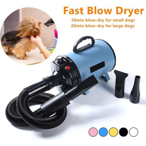 2800W Power Hair Dryer For Dogs Pet Dog Cat Grooming Blower Warm Wind Secador Fast Blow-dryer For Small Medium Large Dog Dryer