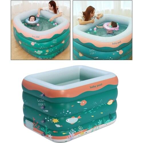 Swim Center Inflatable Family Lounge Pool Family Kids Bath Tub for Ages 3+ Garden Outdoor Backyard
