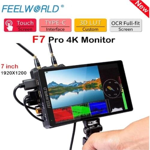 New FEELWORLD F7 Pro 7 Inch 4K Monitor on Camera DSLR Field Monitor 3D LUT Touch Screen IPS HDR 50/60Hz 1920x1200 Video Cameras