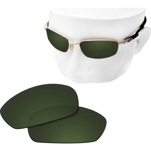OOWLIT Polarized Replacement Lenses of Grey Green for-Oakley Blender OO4059 Sunglasses