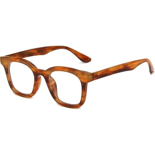 Retro Glasses Frame Fashion Computer Eyeglasses Frame Women Men Anti-blue Light Transparent Clear Black Plastic Frame