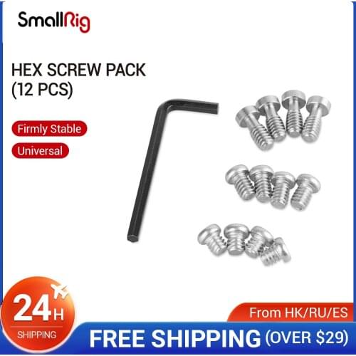 SmallRig Hex Screw 1/4 Inch 12 pcs Pack With A Hex Spanner- 1713