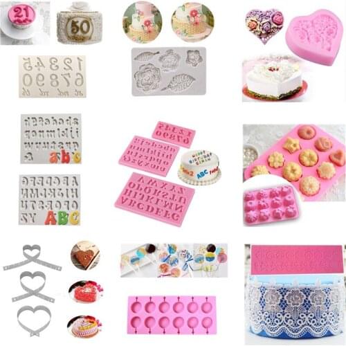 Creative 0-9 Silicone Mold DIY Chocolate Mold Cake Tool 3D Handmade Cake Maker Tools Candy Mold Cake Decorating Tools