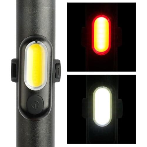 Bicycle Light USB Rechargeable Warning Light Bicycle Tail Light COB Highlight Riding Warning Light Helmet Backpack Signal Lights