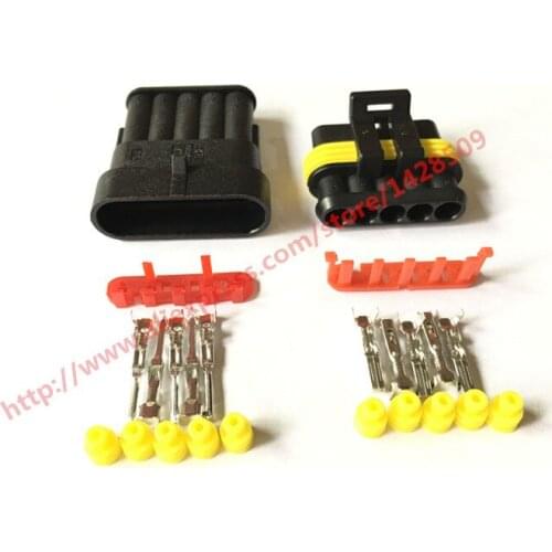 10 Set 5 Pin 5 Way Female And Male Waterproof Electrical Wire Automotive Connector Plug For Car 282107-1 282089-1