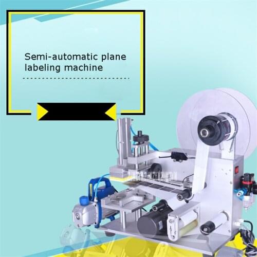 YL-60 Semi-automatic Plane Labeling Machine Desktop Flat Labeling Machine Rectangular Bottle Labeling Machine 110V/220V 60W