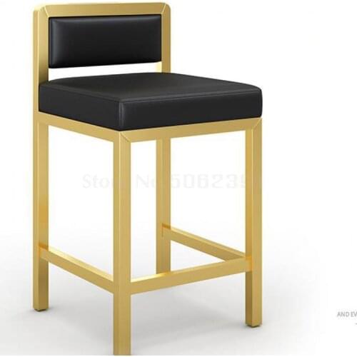 Jewelry Store Chair Backrest Bar Chair Spectacles Shop Special Stool Gold Shop Front Cashier High-legged Counter Bar Chair