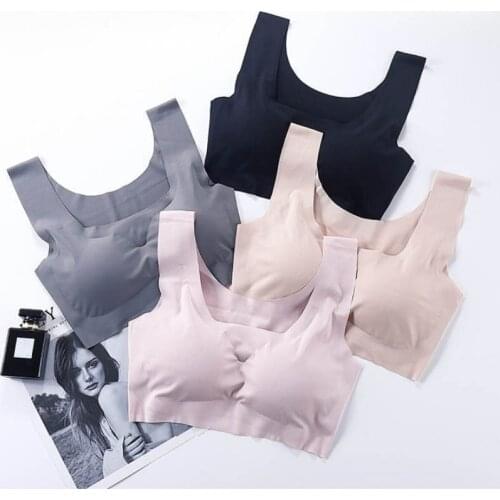 Women Fitness Bras Wireless Bralette Removable Padded Bras Underwear Sleepwear Brassieres