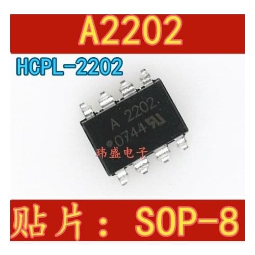 10pcs A2202 HCPL-2202 SOP-8