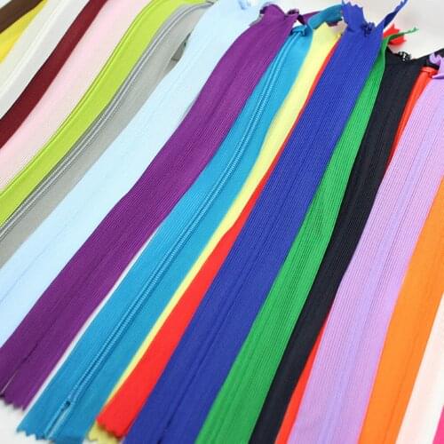 10Pcs Invisible Zippers 20Cm For Sewing Close End Zipper For Resin Sewing Zips Invisible For Dress Accessories Zip For Clothing