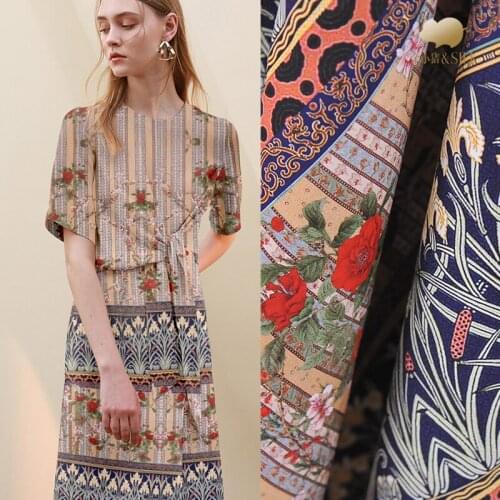 112cm anti-wrinkle silk fabric elastic double jojo silk fabric soft silk fabric for dress material wholesale silk cloth