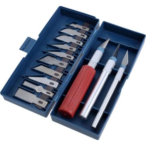 13Pcs Wood Carving Hand Chisel Set Cutter Pen Knife Sculpting Knives Woodworking Carpenter Tools Set Repair DIY Cutting Tool