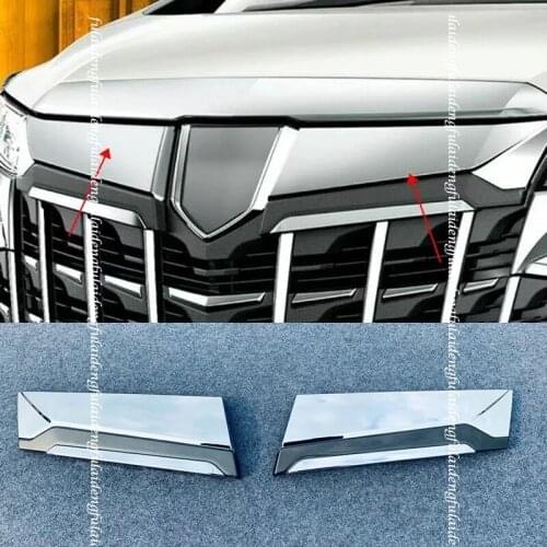 2PCS For TOYOTA ALPHARD 2019-2020 30 series FRONT GRILLE COVER TRIM Car modification Car accessories