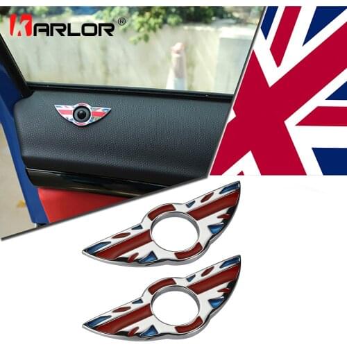 2pcs/set for mini cooper interior window pin protect accessories Zinc Alloy sticker for mini countryman paceman R60 R61