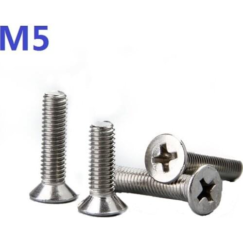 200pc M5X6/8/10/12/14/16 Countersunk cross flat head Screws Nuts Hex Socket Head Cap Screw Bolts Fasteners Repair Hardware tools