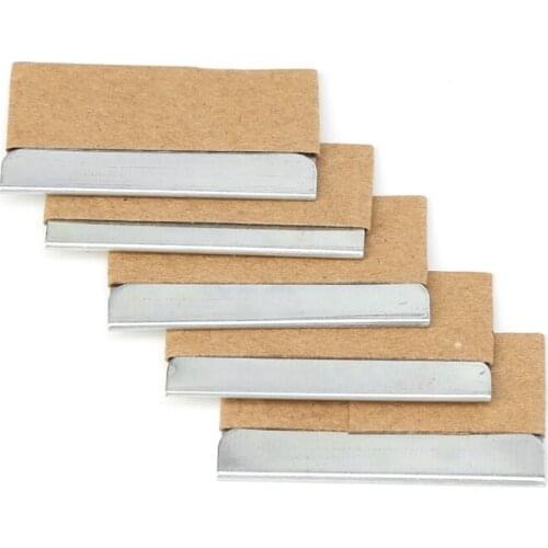 5Pcs/Set Ceramic Glass Oven Window Tinting Razor Scraper Stainless Steel 1.57''Blade
