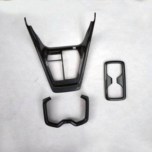 For toyota rav4 rav 4 xa50 2019 2020 interior accessories parts water cup AT Gearbox cover trim plastic carbon fiber