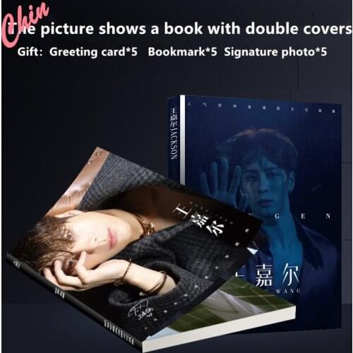Jackson Wang Photobook Wang Jiaer Photo Painting Album Fashion Book Present Greeting card Bookmark Signature Photo CChinese Star