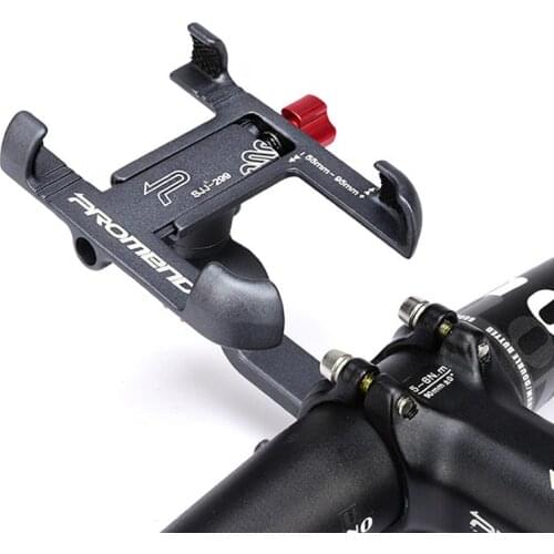 Aluminum Alloy Bicycle 360 Degree Phone Holder Motorcycle Handlebar Rearview Mobile Phone Stand GPS Mount For 4-6.5 Inch Phones