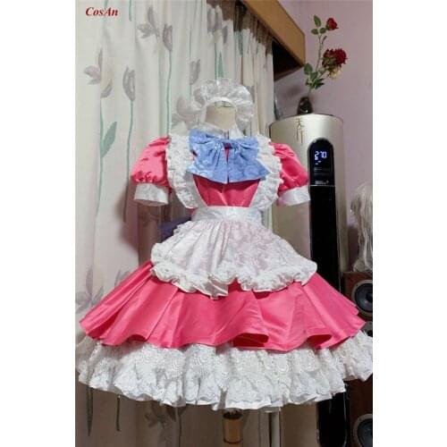 Anime Demon Slayer Makomo Cosplay Costume Lovely Maid Outfit Ball Activity Party Role Play Clothing High Quality Custom-Make