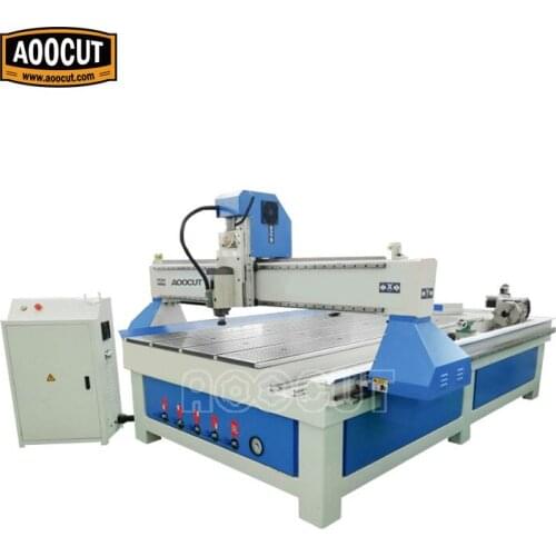 Aoocut 4 axis 3d cnc router 6090 1212 1224 1325 with rotary axis Small wood cnc router,wood cutting carving milling machine