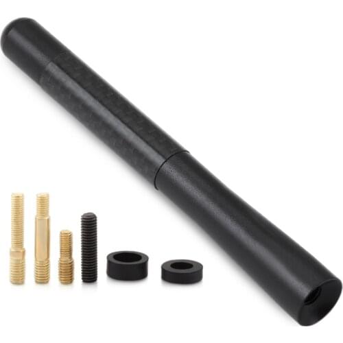 12cm Mini Car Short Carbon Radio Aerial Antenna For Renault koleos Twingo Scenic Megane Fluence Latitude Clio 1/2/3/4 Roof