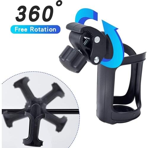 Bicycle Water Bottle Holder For Bike Motorcycle Baby Stroller 360 Rorated Drink Cup Clip Mount Stand Road Bike Bottles Holder