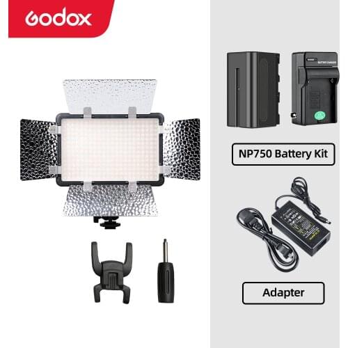 Godox LED308C II LED308 3300K-5600K LED Video Light Lamp for DV Camcorder Camera+NP770 4400Ahm Battery & Charger