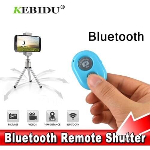 Kebidu Wireless Bluetooth Self-Timer Shutter Release Camera Remote Controller Multi Color for iPhone for Smart android Phone