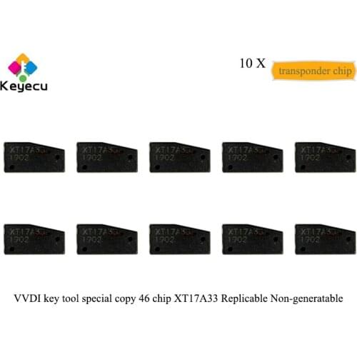 KEYECU 10PCS/Lot VVDI Key Tool Special Copy 46 Chip, XT17A33 Transponder Key Chip ( Replicable Non-generatable)