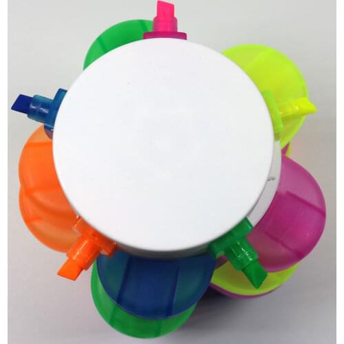 1pcs Multicolor Highlighter Petal Highlighter Colored Marker Plum Shaped Highlighter Painting Watercolor marker