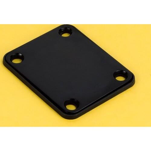 FLEOR 1pcs Metal Black Electric Guitar Neck Plate Fix TL Guitar Neck Strength Connecting Board Joint Plate Guitar Accessories