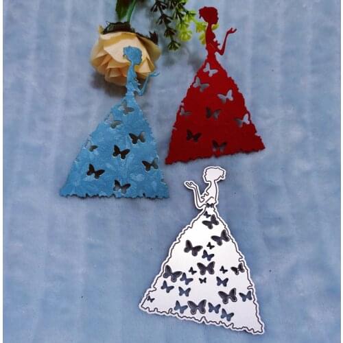 Beautiful girl Metal Cutting Dies for DIY Scrapbooking Album Paper Cards Decorative Crafts Embossing Die Cuts