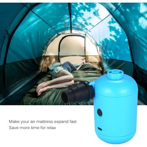 KKmoon Portable USB Electric Air Pump Air Mattress Boat Sofa Auto Air Inflatable Pump for Car Camping Inflator