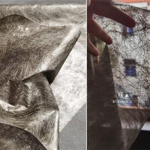 Linear Texture Fabric Tungsten Steel Color DIY Patches Background Decor Photo Props Creative Clothes Designer Fabric