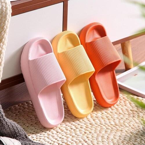 Solid Color Unisex Shower Massage Slippers Anti Slip Thick Sole Open Toe Bath Shoes Foot Reflexology Acupuncture for Bathroom