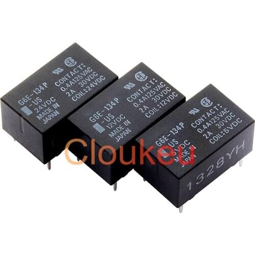 Relay G6E-134P-US-5VDC 12VDC 24VDC 3A 5pin