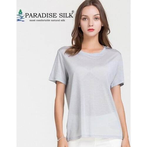 Short Sleeve Shirt Womens Spun Silk Lyocell Blend for Women Solid Loose Shirt Layering Size M L XL XXL