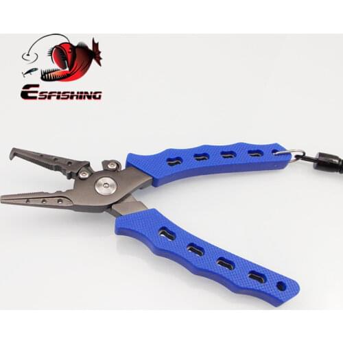 ESFISHING Fishing Multifunctional Plier Camping Secure Pliers Lip Grips Fish Remover Fishing Tools Trimming Hook