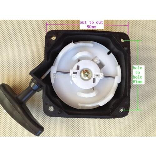 Recoil starter steel wire type for CG430/CG520/BG430/BG520 Grass trimmer parts, Brush cutter starter parts 40-5/44-5