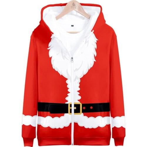 Winter Christmas Hoodie Sweatshirt Jumper Clothing Outfit Hooded Hoody Adult Unisex Christmas Clothes Birthday New Year Gifts