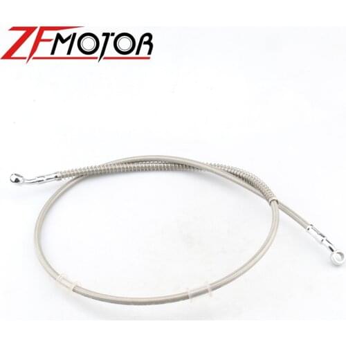 39cm-140cm M10 Motorcycle Brake Oil Hose Brake Line Universal Motorbike Stainless Steel Braided Pipeline Latiguillo Freno Moto