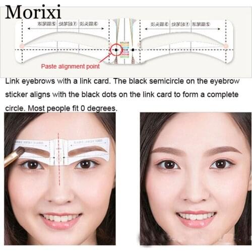 Eye makeup eyebrow stencil 10 different eyebrow shape template beauty cosmetic for women eyebrow drawing guide ruler AC068