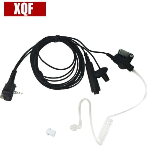 XQF Headset Acoustic Air Tube Earpiece Earphone PTT for For Vertex Standard VX131 VX230 VX231 VX261 Walkie Talkie