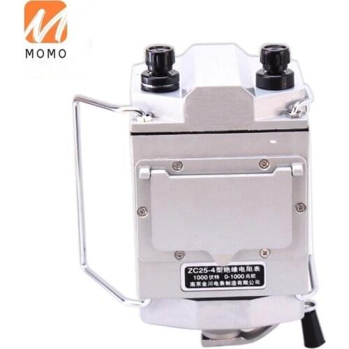 ZC25-4 1000V 1000 ohm Insulation Megohm Tester Resistance Meter Megger Megohmmeter with plastic case High quality