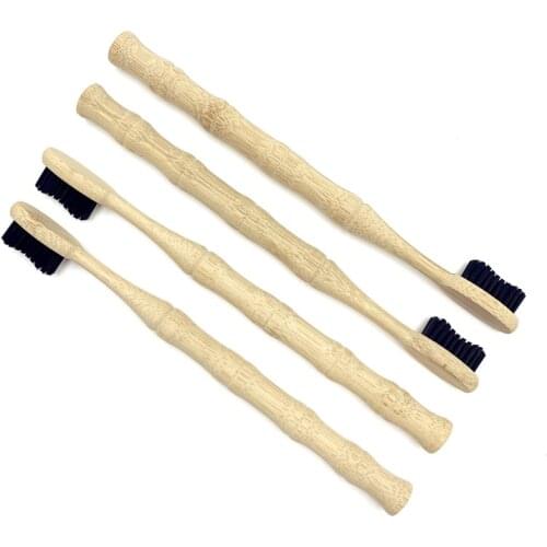 100% Bamboo Charcoal Toothbrush Eco Friendly Wood Handle Portable Travel Use Oral Toothbrush Drop ship